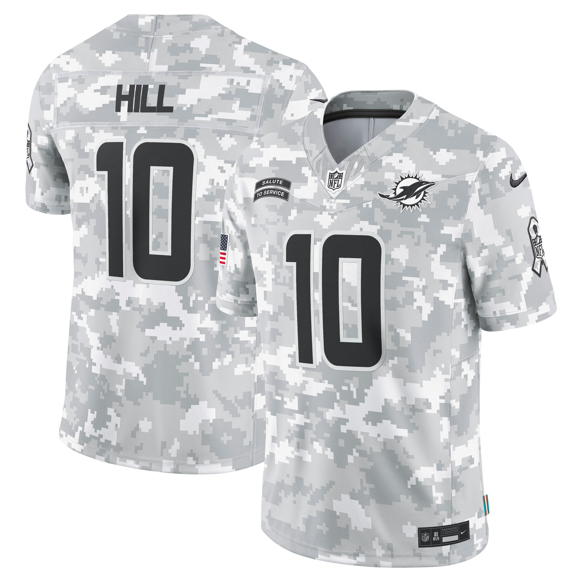 Miami Dolphins Nike 2024 Salute to Service Trikot - Tyreek Hill - Herren Image