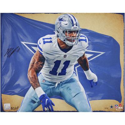 Signierter Fotodruck von Micah Parsons, Dallas Cowboys, 16 x 20 Zoll – Kunst von Brian Konnick – Limitierte Auflage von 50 Stück Image