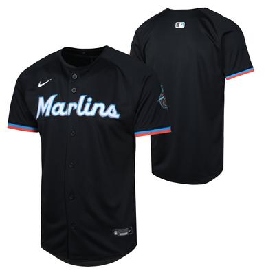 Miami Marlins Nike Limited Alternate Trikot – Schwarz – Jugendliche Image