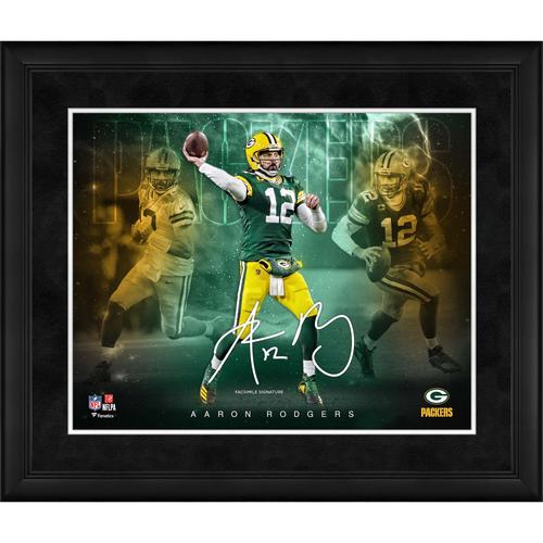 Aaron Rodgers Green Bay Packers Faksimile-Signatur, gerahmt, 16 x 20 Zoll, Stars of the Game-Collage