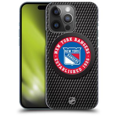 New York Rangers NHL Puck Texture Grafik Phone Case - iPhone Image