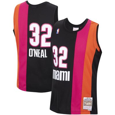 Schwarzes Mitchell & Ness Shaquille O'Neal Miami Heat 2005/06 Hardwood Classics Swingman-Trikot für Herren Image