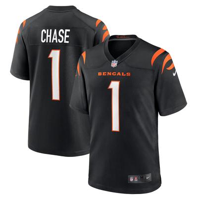 Cincinnati Bengals Nike Game Heimtrikot - Schwarz - Ja'Marr Chase - Herren Image