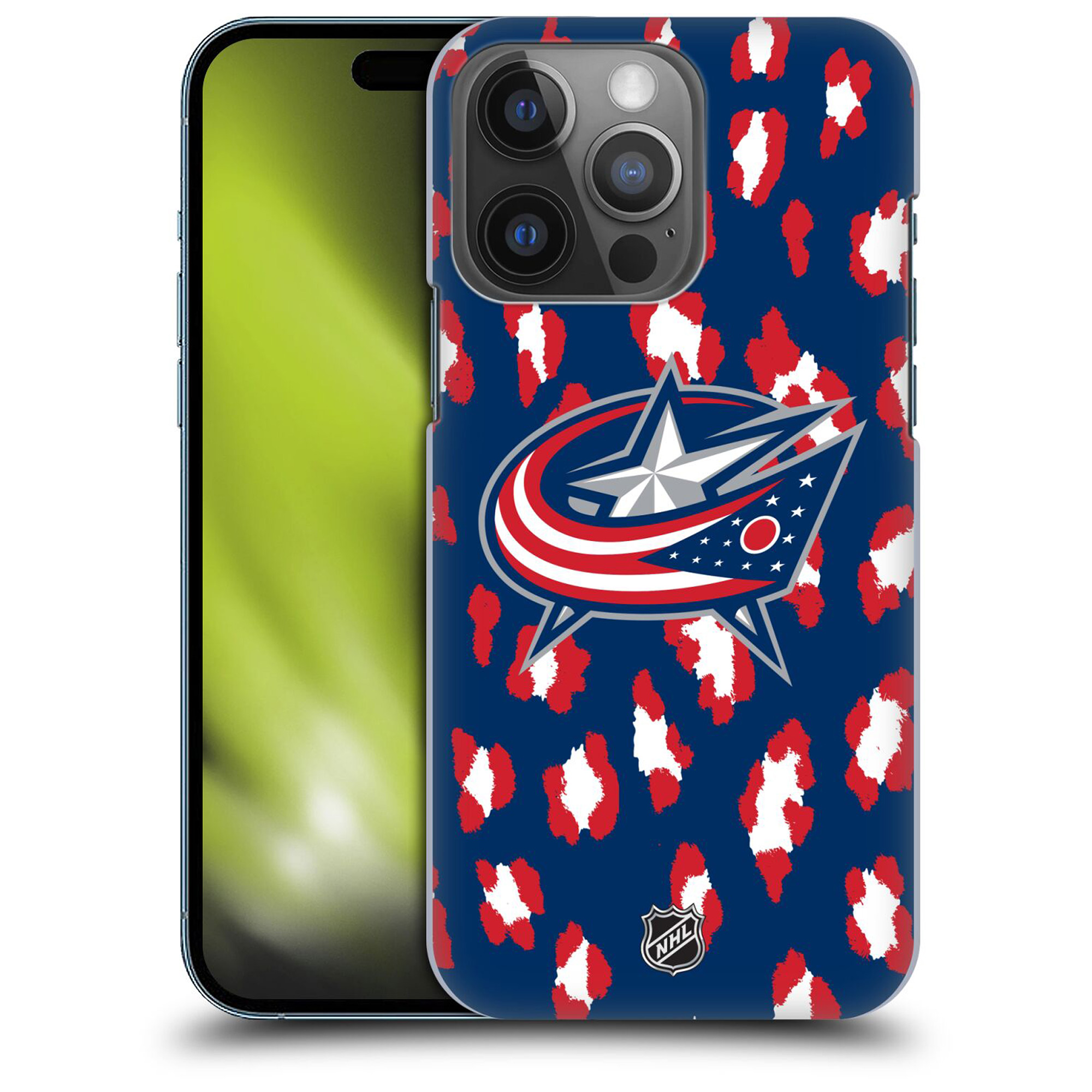 Columbus Blue Jackets NHL Leopard Grafik Phone Case - iPhone Image