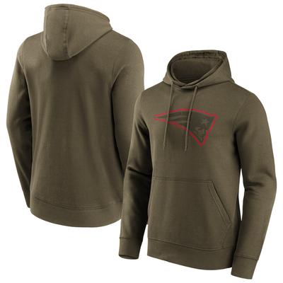 New England Patriots Khakifarbener Pop-Grafik-Hoodie – Herren Image