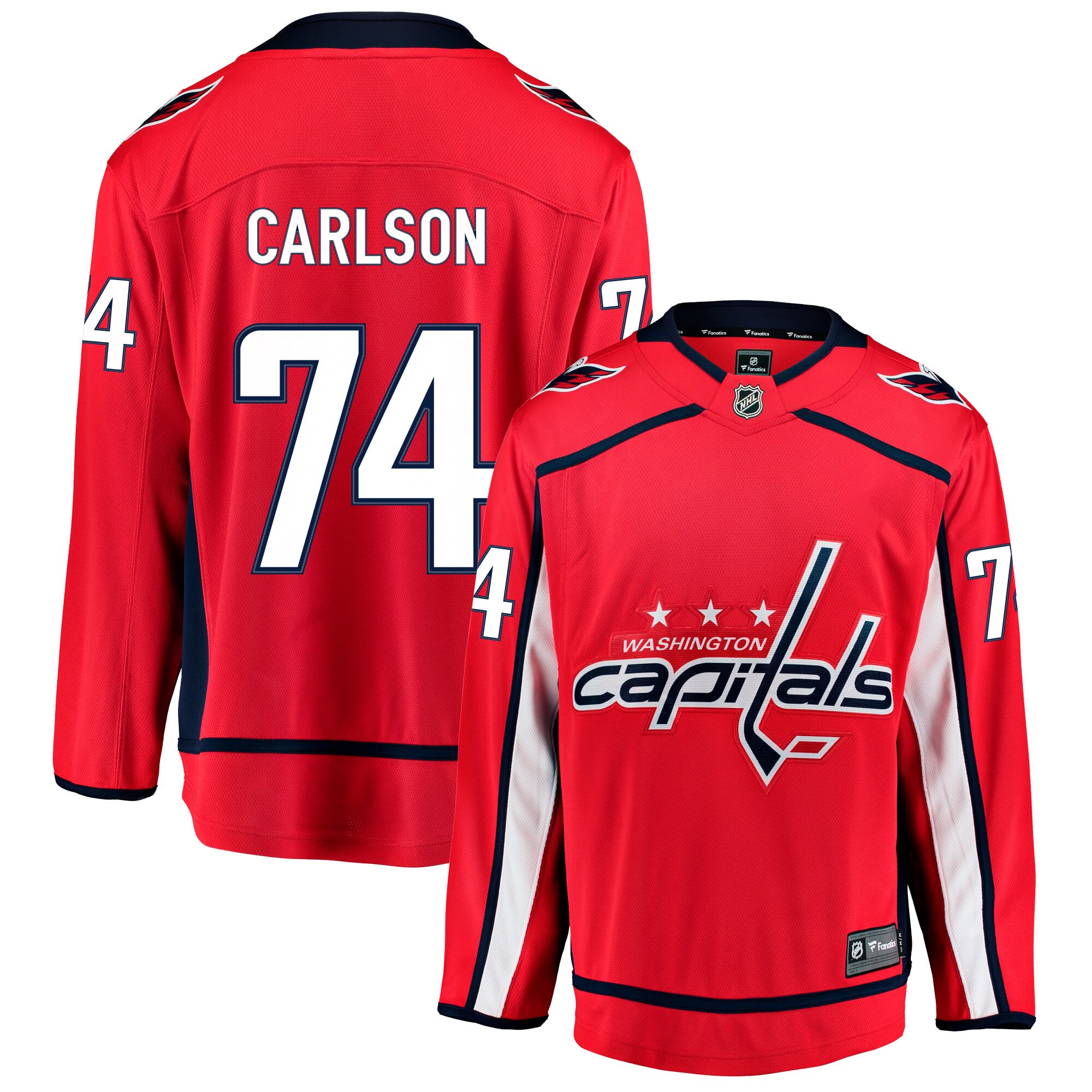 Washington Capitals Fanatics Branded Home Breakaway Jersey - John Carlson - Mens Image