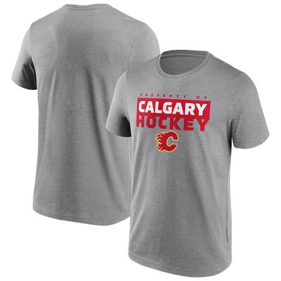Calgary Flames Fanatics Branded Gain Ground T-Shirt - Sportgrau - Herren Image
