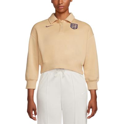 England Nike Crop Polo - Beige - Damen Image