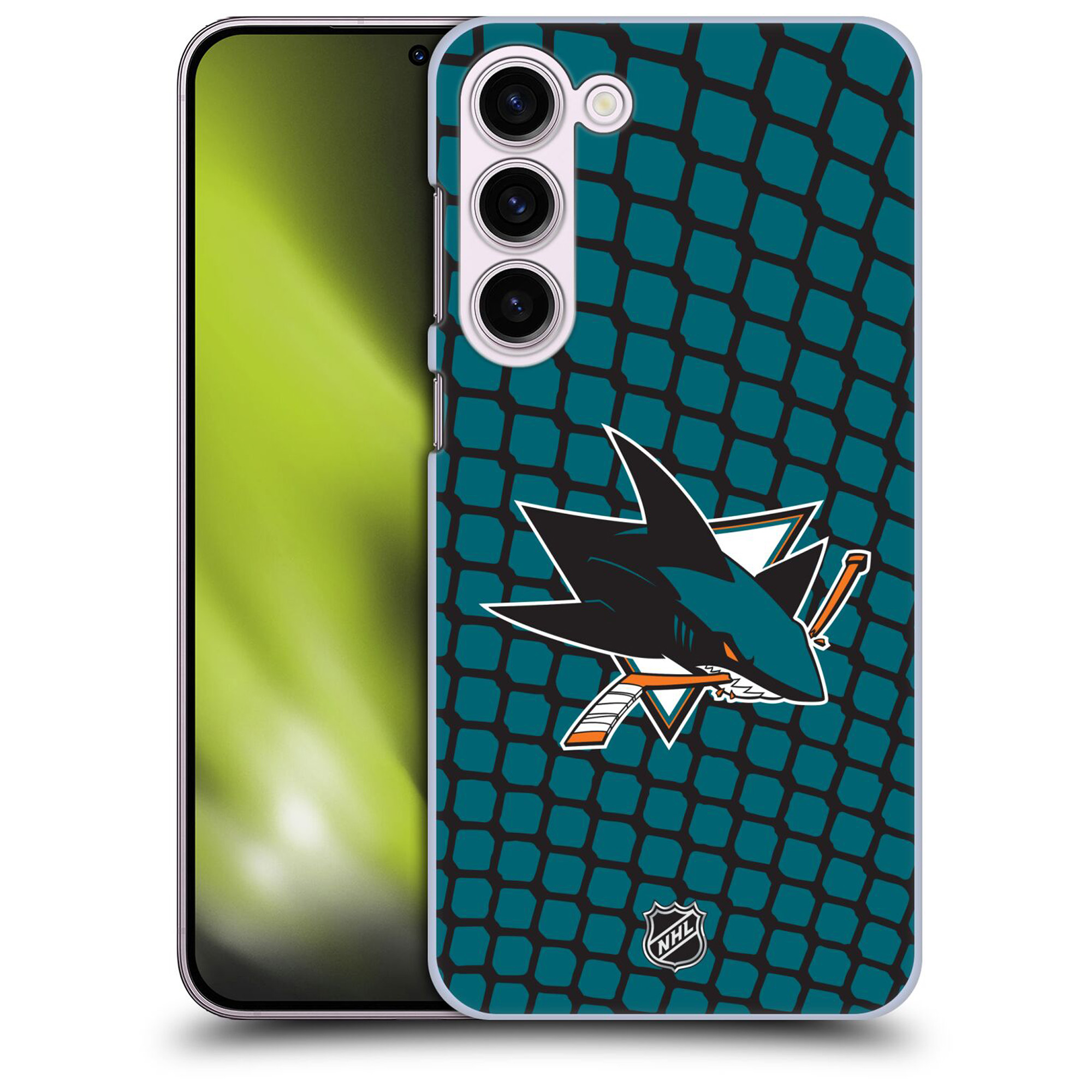 San Jose Sharks NHL Net Pattern Grafik Phone Case - Samsung Image