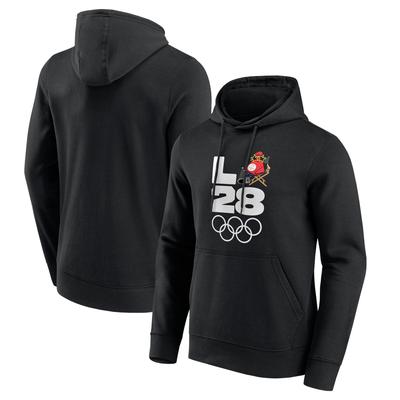 Kapuzenpullover mit Grafik „Phrygisches Maskottchen“ für die Olympischen Spiele 2024 Paris x LA28 mit Flaggenübergabe Image