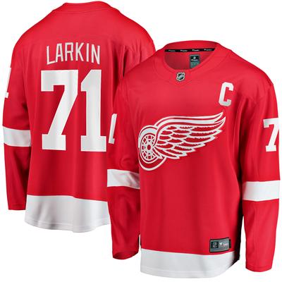 Dylan Larkin – Rotes Detroit Red Wings-Kapitäns-Heimtrikot „Breakaway“ von Fanatics Branded für Herren Image
