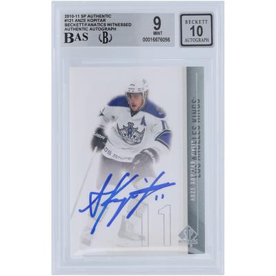 Anze Kopitar Los Angeles Kings Autogrammkarte 11 Upper Deck SP Authentic #121 Beckett Fanatics bezeugte authentifizierte 9/10-Karte Image