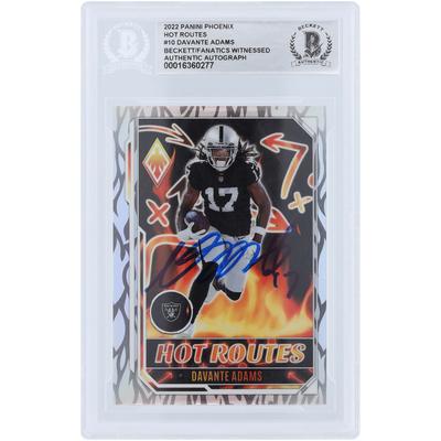 Davante Adams Las Vegas Raiders signierte 2022 Panini Phoenix Hot Routes #HR-10 Beckett Fanatics bezeugte authentifizierte Karte Image