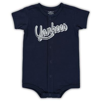 Marineblauer Power-Hitter-Strampler der New York Yankees für Kleinkinder Image