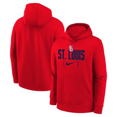 St. Louis Cardinals Club Fleece Club Stack Kapuzenpullover – Rot – Jugend Image