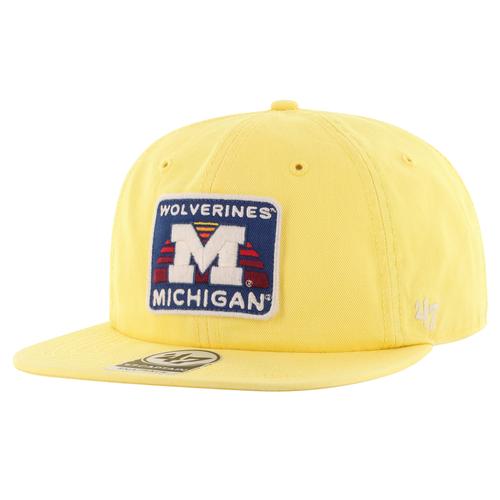 Herren '47 Maize Michigan Wolverines Coastline Captain Snapback-Mütze