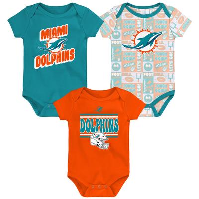 Miami Dolphins Play Day 3-teiliges Creeper-Set - Baby Image