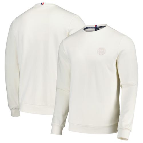 Paris Saint-Germain Essential Wappen-Sweatshirt – Kokosnuss – Herren