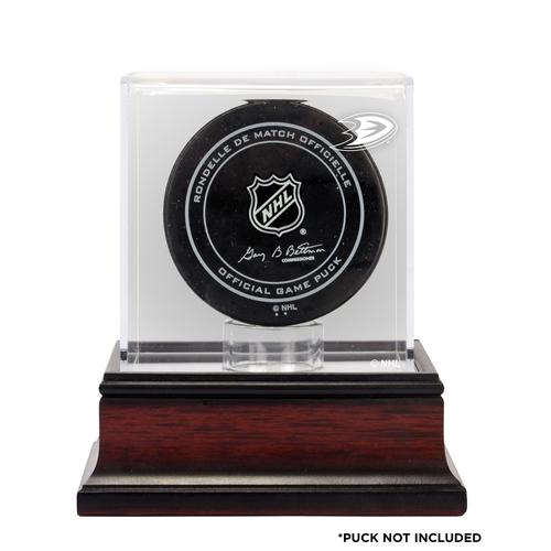 Anaheim Ducks Mahagoni Hockey Puck Logo Vitrine