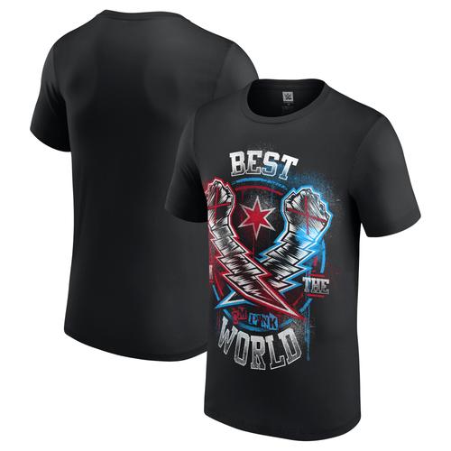 WWE CM Punk Lightning Fists T-Shirt - Schwarz - Herren