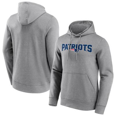 New England Patriots Kapuzenpullover mit neutraler Farbe und Wortmarke - Herren Image