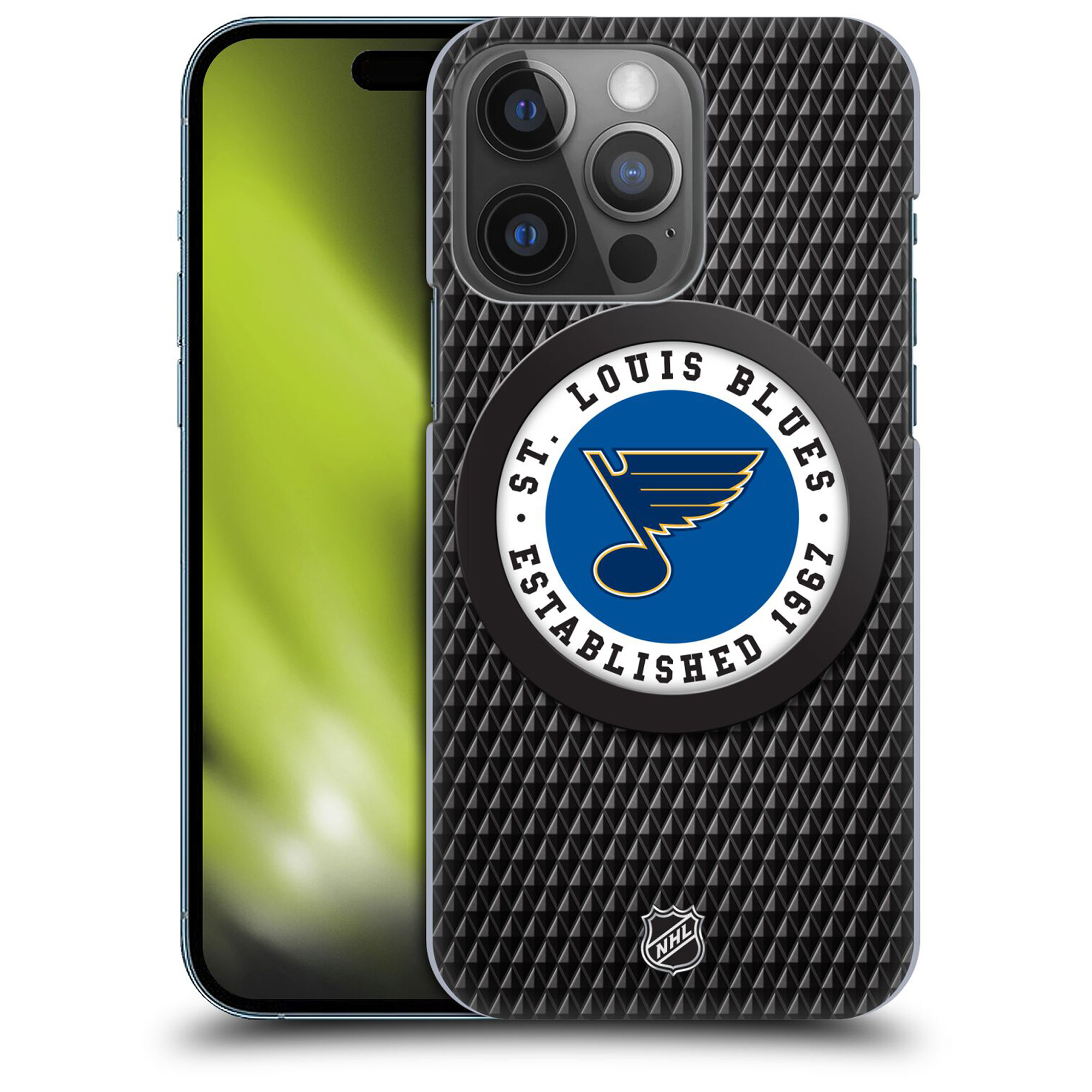 St. Louis Blues NHL Puck Texture Grafik Phone Case - iPhone