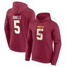 Washington Commanders Name & Number Graphic Hoodie - Jayden Daniels 5 Mens