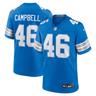 Detroit Lions Nike Home Game Jersey - Blue Jack Campbell Mens