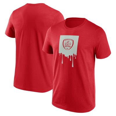 Barnsley Liquify Graphic T-Shirt - Samba Red - Mens