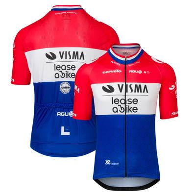 Team Visma Lease A Bike 2024 Replik Niederländischer Meister Trikot - Dylan van Baerle