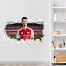 Arsenal Gabriel Martinelli 24-25 Broken Wall Sticker - 90cm width x 50cm Height