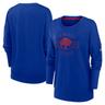 Women's Nike Royal Buffalo Bills Rewind Playback Icon Performance Pullover Sweatshirt