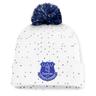 Everton Bokeh Cuffed Pom Knit Beanie - White Womens