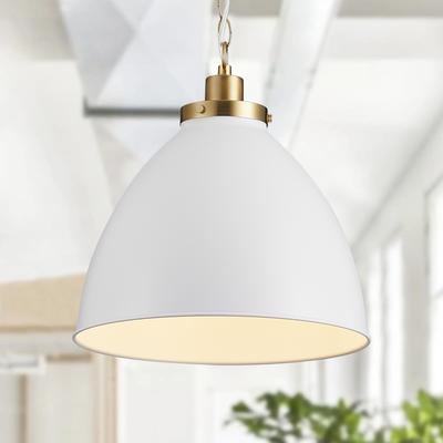 TEMU Elegant White Pendant Light Creative Modern Home Kitchen Island Ceiling Lamp