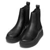 Chelseaboots GEOX "D GRAISY B", Damen, Gr. 35, schwarz, Leder, Textil, unifarben, casual, Schuhe, Schlupfstiefel, Freizeitschuh, Winterboots mit durchgehender Sohle