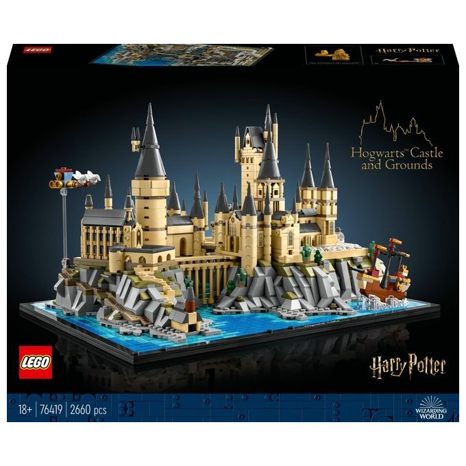 LEGO Harry Potter 76419 Castello e Parco di Hogwarts, Grande Set con T