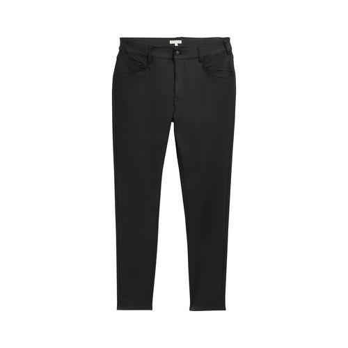 TOM TAILOR Damen Plus - Skinny Jeans, schwarz, Uni, Gr. 52