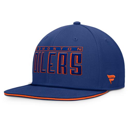 Edmonton Oilers Flacher Schirm Snapback - Unisex