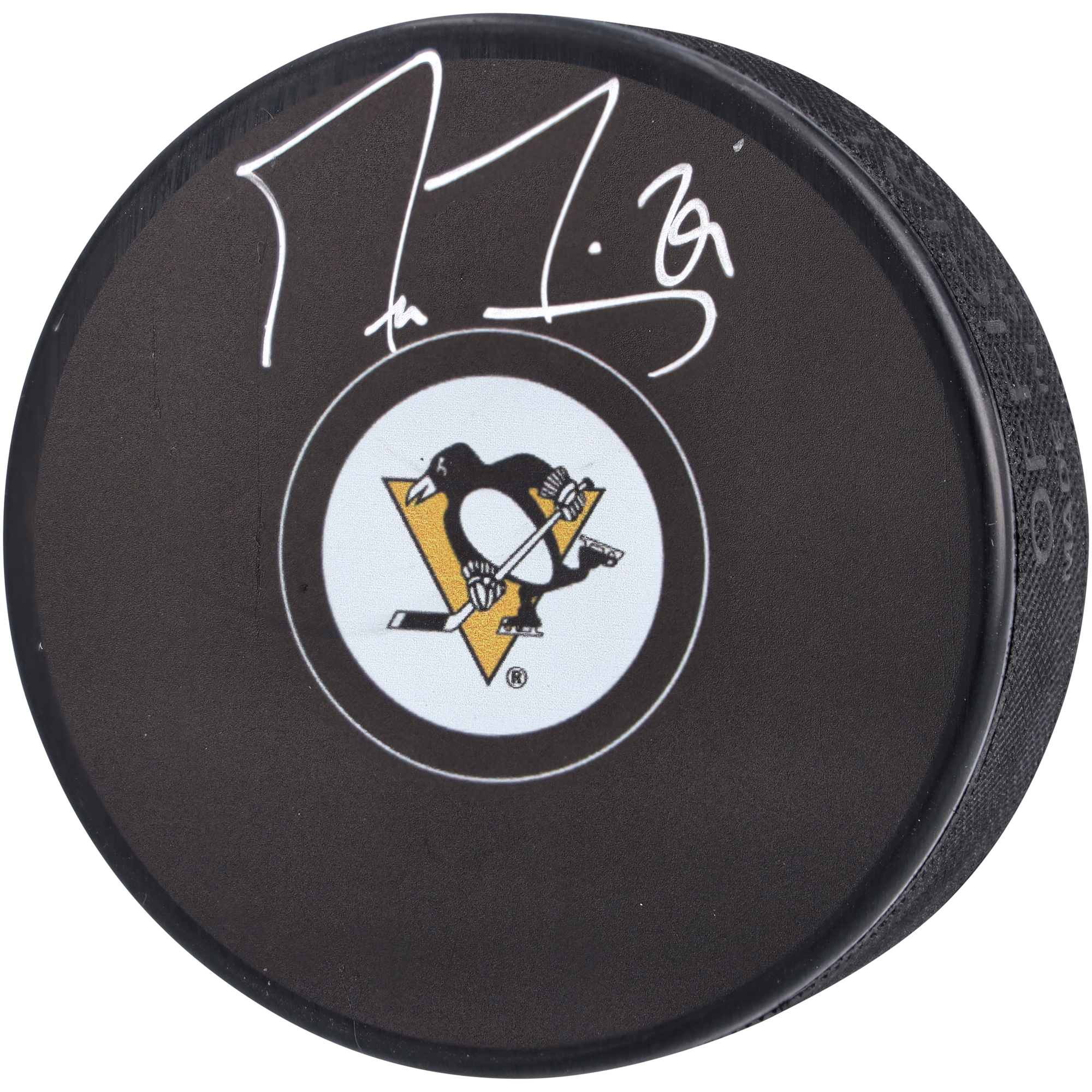 Marc-Andre Fleury Pittsburgh Penguins signierter Hockey-Puck Image