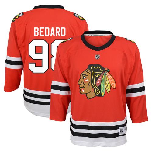 Vorschule Connor Bedard Rotes Chicago Blackhawks Home Replica Spielertrikot