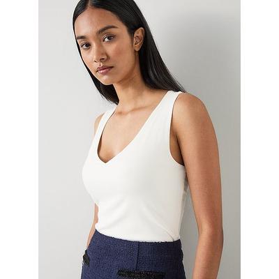 Athena Cream Jersey Vest Top Ivory, Ivory
