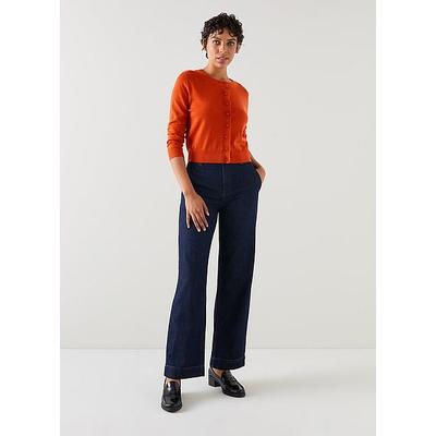 Connie Burnt Orange Cardigan Bright Orange, Bright Orange