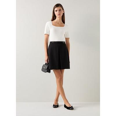 Maria Ivory Beaded Knitted Top, Ivory