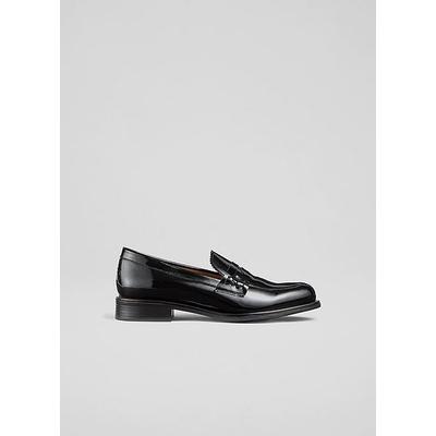 Arissa Black Penny Slot Tuxe Loafer, Black