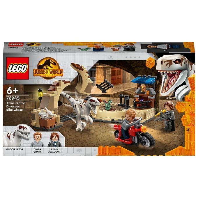 LEGO Jurassic World Atrociraptor: Inseguimento sulla Moto 1 St