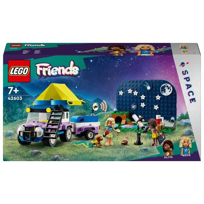 LEGO Friends 42603 Camping-Van Sotto le Stelle, Giochi per Bambini 7+