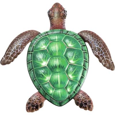 Memkey - Metallschildkröte aus Eisen, Wanddekoration für den Außenbereich, Heimdekoration, hängende Image