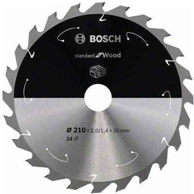 Bosch - Akku-Kreissägeblatt Standard for Wood, 210 x 1,7/1,2 x 30, 24 Zähne Image