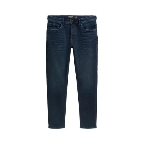 TOM TAILOR DENIM Herren Superflex Slim Tapered Jeans, blau, Uni, Gr. 31/32