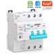 Interruttore Automatico mcb da 63A Smart wifi con Contatore di Energia 3 Pulsanti - Tuya